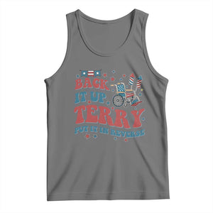 Funny 4th of July Back It Up Terry Put It In Reverse Tank Top TS10 Black Heather Print Your Wear