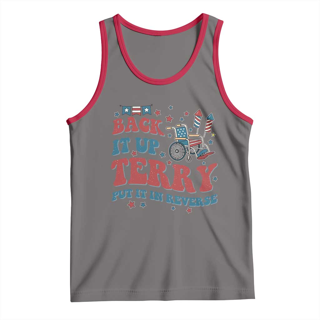 Funny 4th of July Back It Up Terry Put It In Reverse Tank Top TS10 Deep Heather Red Print Your Wear
