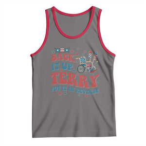 Funny 4th of July Back It Up Terry Put It In Reverse Tank Top TS10 Deep Heather Red Print Your Wear