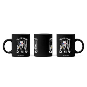 Funny 4th of July Coffee Mug Richard Mixin Patriotic Nixon Bartender American Flag TS10 Print Your Wear