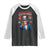 Funny 4th of July Democracy Is Dying Raglan Shirt But Hey Nice Fireworks Satirical Uncle Sam TS02 Black White Print Your Wear