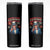 Funny 4th of July Democracy Is Dying Skinny Tumbler But Hey Nice Fireworks Satirical Uncle Sam TS02 Black Print Your Wear