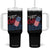 Funny 4th of July Drinking Tumbler With Handle Its A Bad Day To Be A Cold Beer American Flag TS11 One Size: 40 oz Black Print Your Wear
