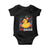 Funny 4th of July Duck Firequacker Baby Onesie Patriotic Vintage American Flag TS11 Black Print Your Wear