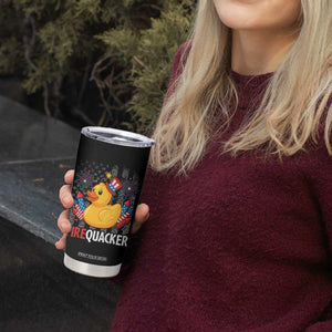 Funny 4th of July Duck Firequacker Tumbler Cup Patriotic Vintage American Flag TS11 Print Your Wear