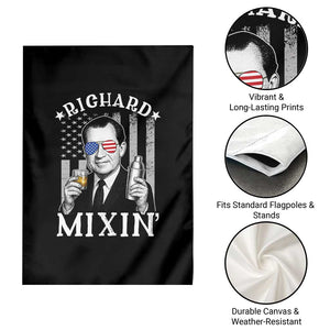 Funny 4th of July Garden Flag Richard Mixin Patriotic Nixon Bartender American Flag TS10 Print Your Wear