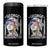 Funny 4th of July George Sloshington Washington 4 in 1 Can Cooler Tumbler Retro America Flag TS10 One Size: 16 oz Black Print Your Wear