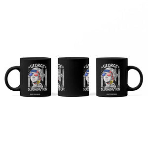 Funny 4th of July George Sloshington Washington Coffee Mug Retro America Flag TS10 Print Your Wear