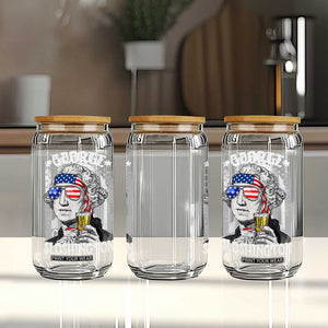Funny 4th of July George Sloshington Washington Glass Can Retro America Flag TS10 Print Your Wear