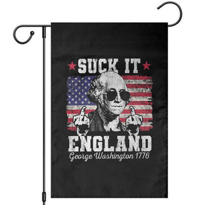 Funny 4th of July George Washington Garden Flag Suck It England 1776 TS10 Black Print Your Wear