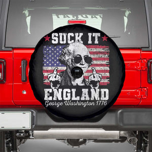 Funny 4th of July George Washington Spare Tire Cover Suck It England 1776 TS10 Black Print Your Wear