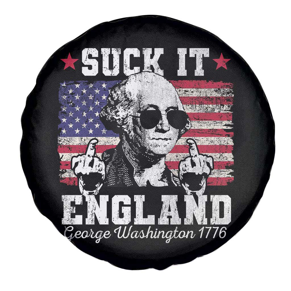 Funny 4th of July George Washington Spare Tire Cover Suck It England 1776 TS10 Print Your Wear