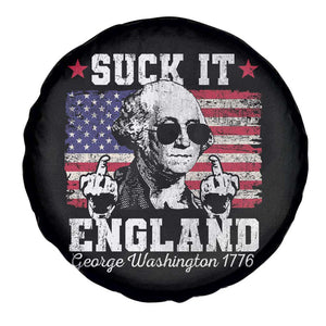 Funny 4th of July George Washington Spare Tire Cover Suck It England 1776 TS10 Print Your Wear