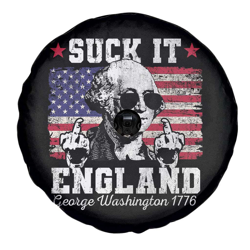 Funny 4th of July George Washington Spare Tire Cover Suck It England 1776 TS10 Print Your Wear