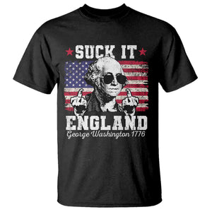 Funny 4th of July George Washington T Shirt Suck It England 1776 TS10 Black Print Your Wear
