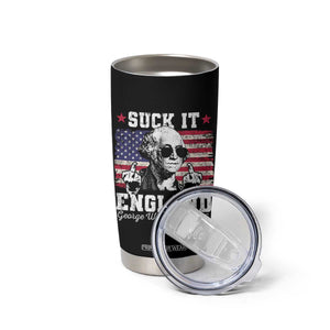 Funny 4th of July George Washington Tumbler Cup Suck It England 1776 TS10 Print Your Wear