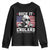 Funny 4th of July George Washington Youth Sweatshirt Suck It England 1776 TS10 Black Print Your Wear
