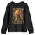 Funny 4th of July George Washington Youth Sweatshirt The British Blew A Thirteen Colony Lead American Flag TS10 Black Print Your Wear