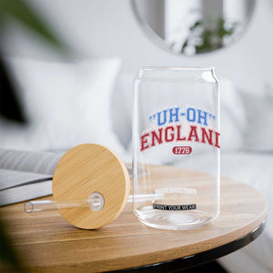 Funny 4th of July Glass Can Uh Oh England 1776 TS10 Print Your Wear
