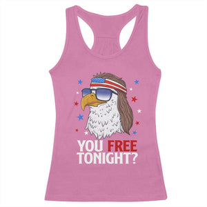 Funny 4th of July Racerback Tank Top Patriotic Bald Eagle You Free Tonight TS10 Azalea Print Your Wear