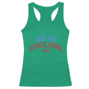 Funny 4th of July Racerback Tank Top Uh Oh England 1776 TS10 Irish Green Print Your Wear