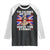 Funny 4th of July Raglan Shirt The Colonies Are Quite Rowdy This Evening British Queen TS10 Black White Print Your Wear