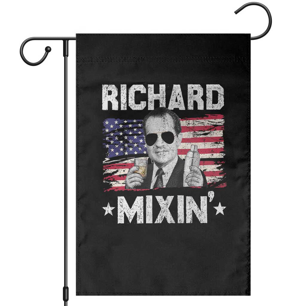 Funny 4th of July Richard Nixon Mixin Garden Flag Patriotic Bartender American Flag TS10 Black Print Your Wear