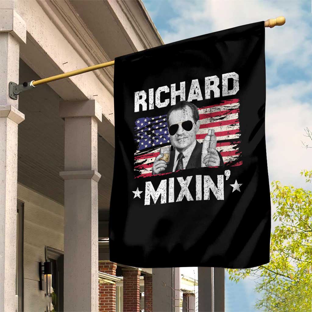 Funny 4th of July Richard Nixon Mixin Garden Flag Patriotic Bartender American Flag TS10 Print Your Wear