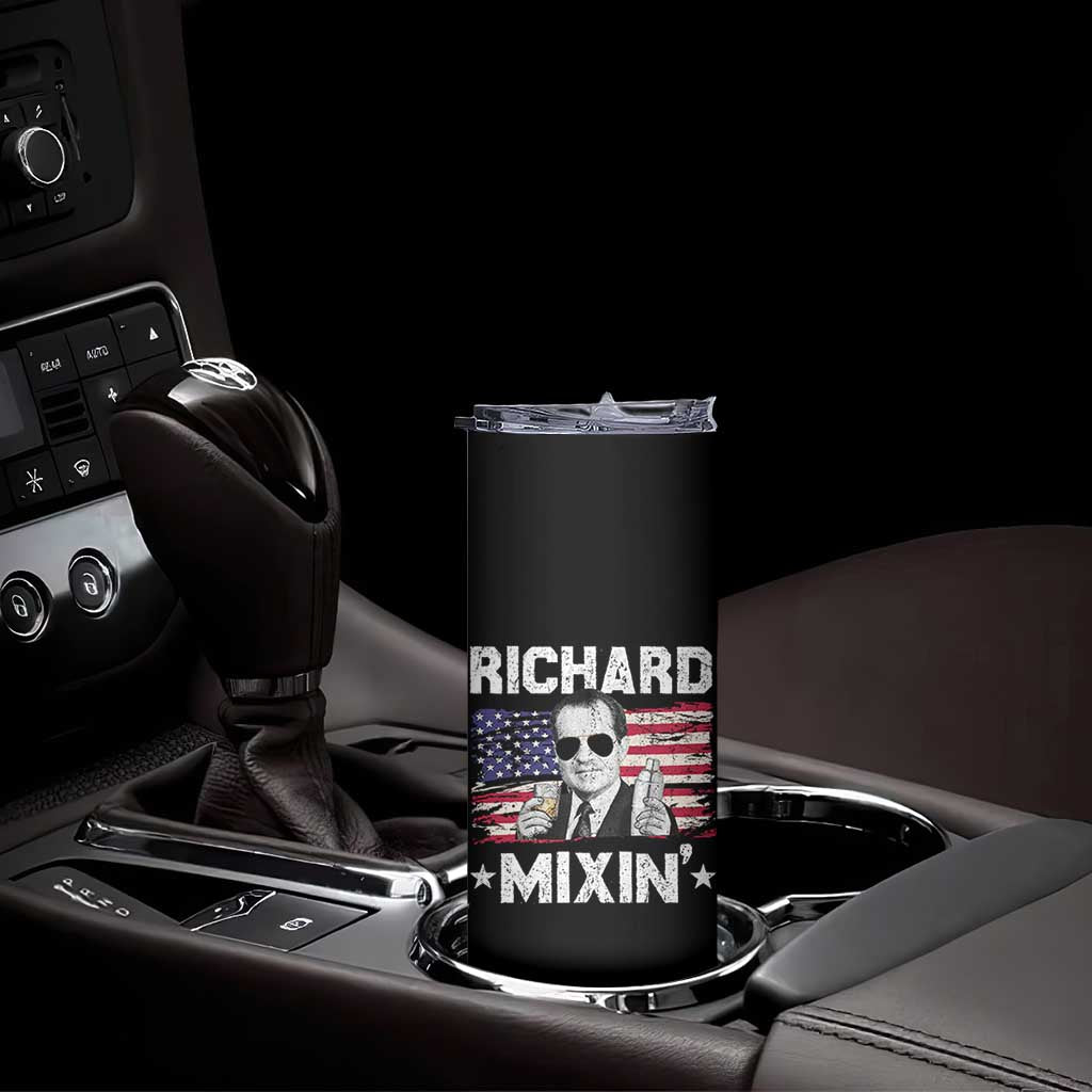 Funny 4th of July Richard Nixon Mixin Skinny Tumbler Patriotic Bartender American Flag TS10 Print Your Wear
