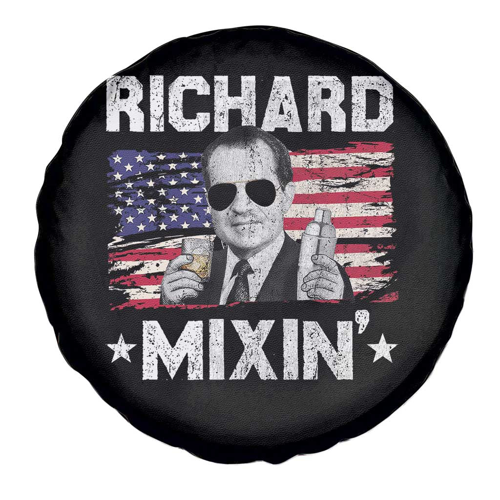 Funny 4th of July Richard Nixon Mixin Spare Tire Cover Patriotic Bartender American Flag TS10 Print Your Wear