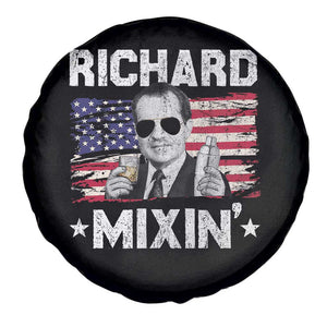 Funny 4th of July Richard Nixon Mixin Spare Tire Cover Patriotic Bartender American Flag TS10 Print Your Wear