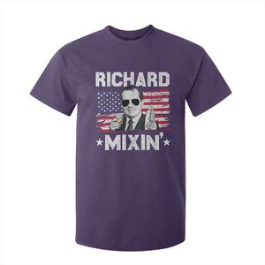 Funny 4th of July Richard Nixon Mixin T Shirt For Kid Patriotic Bartender American Flag TS10 Purple Print Your Wear