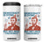 Funny 4th of July Satire 4 in 1 Can Cooler Tumbler Democracy Is Dying But Hey Nice Fireworks Abe Lincoln TS02 One Size: 16 oz White Print Your Wear