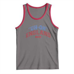 Funny 4th of July Tank Top Uh Oh England 1776 TS10 Deep Heather Red Print Your Wear
