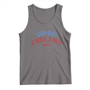 Funny 4th of July Tank Top Uh Oh England 1776 TS10 Deep Heather Print Your Wear