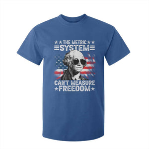 Funny 4th of July The Metric System Can't Measure Freedom T Shirt For Kid George Washington American Flag TS10 Royal Blue Print Your Wear