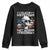 Funny 4th of July The Metric System Can't Measure Freedom Youth Sweatshirt George Washington American Flag TS10 Black Print Your Wear
