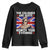 Funny 4th of July Youth Sweatshirt The Colonies Are Quite Rowdy This Evening British Queen TS10 Black Print Your Wear
