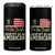 Funny 8647 I Identify As An American 4 in 1 Can Cooler Tumbler American Flag TS11 One Size: 16 oz Black Print Your Wear