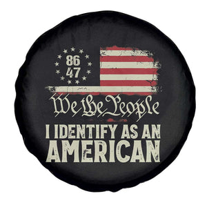 Funny 8647 I Identify As An American Spare Tire Cover American Flag TS11 Print Your Wear