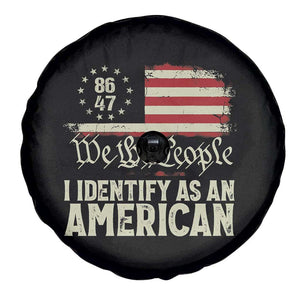Funny 8647 I Identify As An American Spare Tire Cover American Flag TS11 Print Your Wear