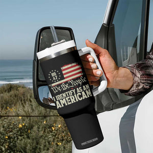 Funny 8647 I Identify As An American Tumbler With Handle American Flag TS11 Print Your Wear