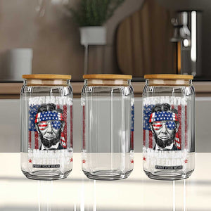Funny Abe Lincoln 4th Of July Glass Can My Farts Smell Like Freedom American Flag TS10 Print Your Wear
