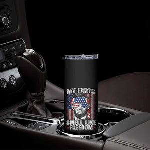 Funny Abe Lincoln 4th Of July Skinny Tumbler My Farts Smell Like Freedom American Flag TS10 Print Your Wear