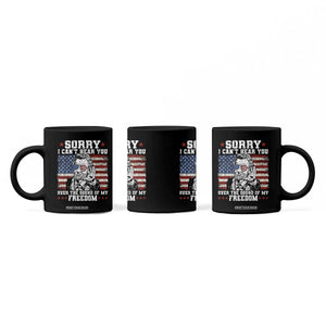 Funny Abraham Lincoln 4th Of July Coffee Mug Sorry Cant Hear You Sound Of My Freedom American Flag TS10 Print Your Wear