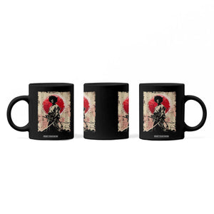 Funny African America Samurai Coffee Mug Japanese Art Black Warrior Fighter TS11 Print Your Wear
