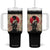 Funny African America Samurai Tumbler With Handle Japanese Art Black Warrior Fighter TS11 One Size: 40 oz Black Print Your Wear
