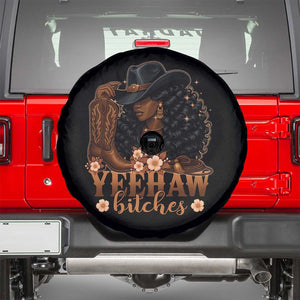 Funny African American Cowgirl Yeehaw Bitches Spare Tire Cover TS11 Black Print Your Wear