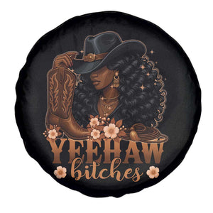 Funny African American Cowgirl Yeehaw Bitches Spare Tire Cover TS11 Print Your Wear