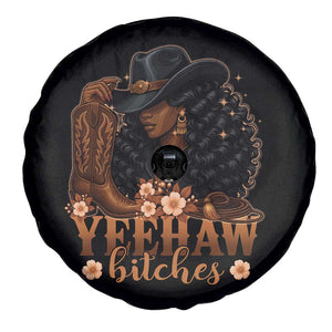 Funny African American Cowgirl Yeehaw Bitches Spare Tire Cover TS11 Print Your Wear